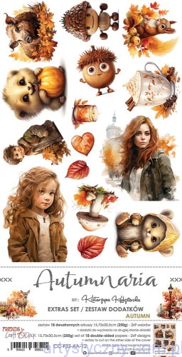 CC-F33-AA-12 Dodatki do wycinania – Autumn – Autumnaria -  10ark - Craft o'Clock