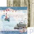 CC-C47-SG-08 Zestaw papierów do scrapbookingu Craft o'Clock - Seaside Greetings - 15x15cm