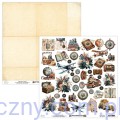 Papier do scrapbookingu Mintay z elementami do wycięcia - Traveller 09 MT-TVR-09