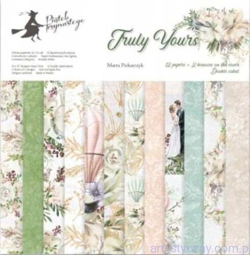 Zestaw papierów do scrapbookingu P13 30x30cm - Truly Yours - 4ark P13-TRU-07