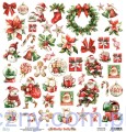 Papier do scrapbookingu Mintay - Holly Jolly - elementy do wycinania MT-HOL-09
