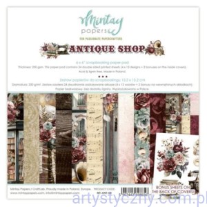 Zestaw papierów do scrapbookingu Mintay - Antique Shop - 15x15cm MT-ANT-08