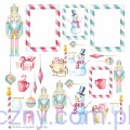 Zestaw papierów do scrapbookingu P13 30x30cm Cosy Winter - Sugar and Spice - 4ark P13-MIS-16