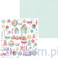 Zestaw papierów do scrapbookingu P13 30x30cm Cosy Winter - Sugar and Spice - 4ark P13-MIS-16