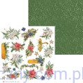 Papier P13 Cosy Winter - Red and Green 30x30cm - dodatki do wycinania