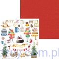 Zestaw papierów do scrapbookingu P13 30x30cm Cosy Winter - Red and Green - 4ark P13-MIS-17