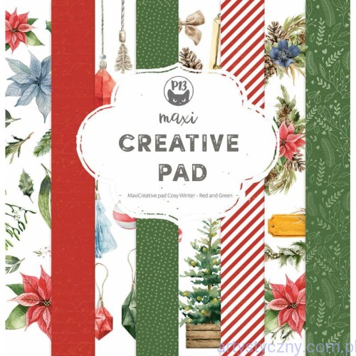 Maxi-Creative-Pad-Cosy-Winter-Red-and-Green-30x30