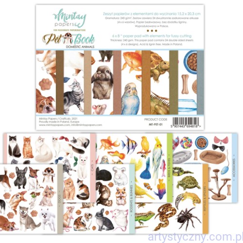 Zestaw-papierów-do-scrapbookingu-Mintay-Pet-Book-do-wycinania-MT-PET-01