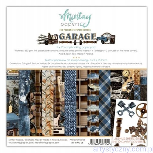 Zestaw-papierów-do-scrapbookingu-Mintay-Garage-15x15cm-MT-GAG-09
