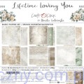 CC-C82-LLY-08 Zestaw papierów do scrapbookingu Craft o'Clock -BASIC Lifetime Loving You  - 6ark - 20x20cm
