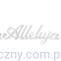 Aplikacje wielkanocne napis Alleluja - 10szt - Białe