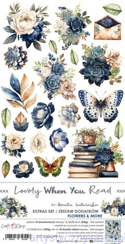 Dodatki do wycinania –  Flowers and More – Lovely When You Read -  10ark - Craft o'Clock CC-C62-LWR-11.jpg