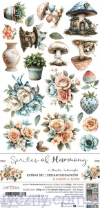Dodatki do wycinania – Flowers and More – Sprites Of Harmony - 10ark - Craft o'Clock