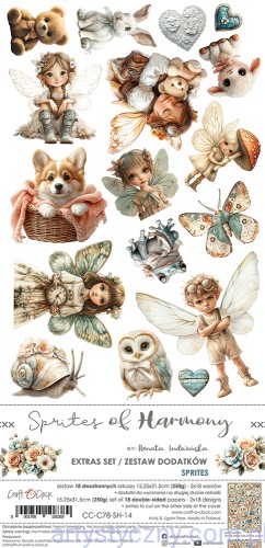 Dodatki do wycinania – Sprites – Sprites Of Harmony - 10ark - Craft o'Clock CC-C78-SH-14