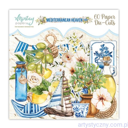 MT-MED-LSC Mintay die cuts - Mediterranean Heaven - wycięte elementy - 60 sztuk MT-MED-LSC