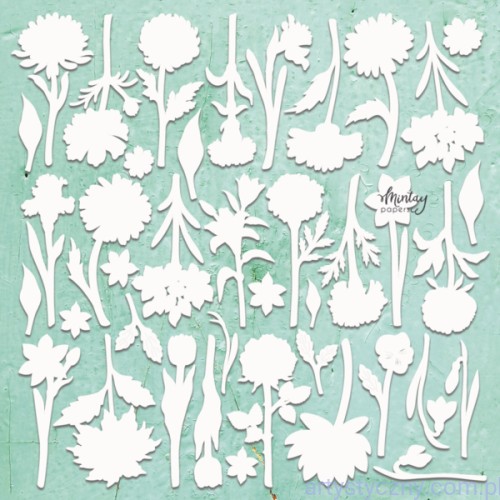 Tekturka Mintay Chippies - Dekor - Flowers - kwiaty MT-CHIP2-D68