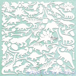 Tekturka Mintay Chippies - Dekor - Dino Dinozaury - MT-CHIP2-D90