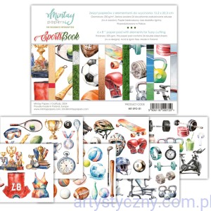 Papier do scrapbookingu Mintay - Sports Book - elementy do wycinania
