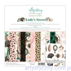 Zestaw papierów do scrapbookingu Mintay - Lady's Secret - 20x20cm MT-LAS-08