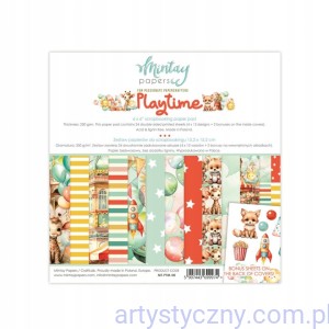 Zestaw papierów do scrapbookingu Mintay - Playtime - 15x15cm