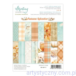 Zestaw papierów do scrapbookingu Mintay - Autumn Splendor - 15x20cm