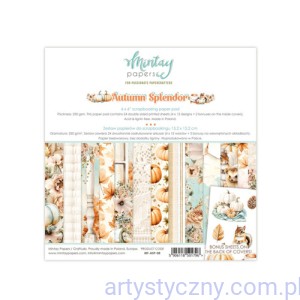 Zestaw papierów do scrapbookingu Mintay - Autumn Splendor - 15x15cm