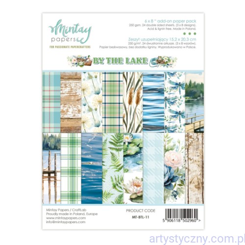 Zestaw papierów do scrapbookingu Mintay - By the lake - 15x20cm MT-BTL-11