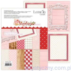 Sweetness Basic - Bloczek papierów do scrapbookingu 15.2x20.3cm - Lemoncraft