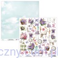 MT-LIL-09 Papier do scrapbookingu Mintay z elementami do wycinania Lilac Garden