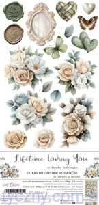Dodatki do wycinania – Flowers & More – Lifetime Loving You - 10ark - Craft o'Clock 