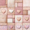 CC-C83-BGU-07-Zestaw papierów do scrapbookingu Craft o'Clock - Baby Girl Universe - 6ark - 20x20cm