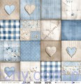 CC-C84-BBU-00-Zestaw papierów do scrapbookingu Craft o'Clock - Baby Boy Universe - 30x30cm