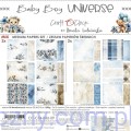 CC-C84-BBU-09-Zestaw papierów do scrapbookingu Craft o&amp;#039;Clock - Baby Boy Universe - 20x20cm - 12ark