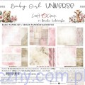 CC-C83-BGU-08-Zestaw papierów do scrapbookingu Craft o'Clock - BASIC Baby Girl Universe - 20x20cm - 6ark