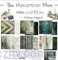 CC-F37-NM-00-Zestaw papierów do scrapbookingu Craft o'Clock - The November Man - 30x30cm