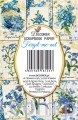 Zestaw papierów Mini do scrapbookingu M145 - Niezapominajki Forget me not
