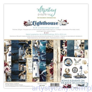 Zestaw papierów do scrapbookingu Mintay - Lighthouse - 20x20cm MT-LIT-08