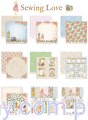 Zestaw papierów do scrapbookingu ScrapBoys - Sewing Love - 30x30cm - 6ark