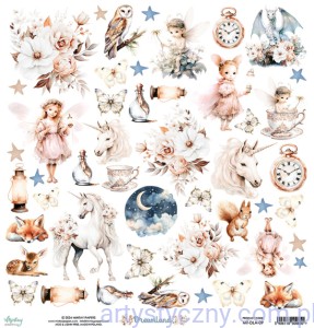 Papier do scrapbookingu do wycinania Mintay Dreamland - dodatki do wycięcia