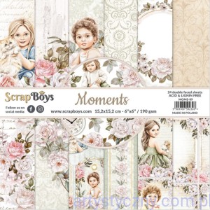 Zestaw papierów do scrapbookingu ScrapBoys - Moments - 15x15cm MOME-09