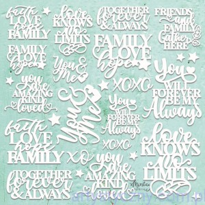 Tekturki Mintay Chippies - Quotes Set - Cytaty MT-CHIP2-D28