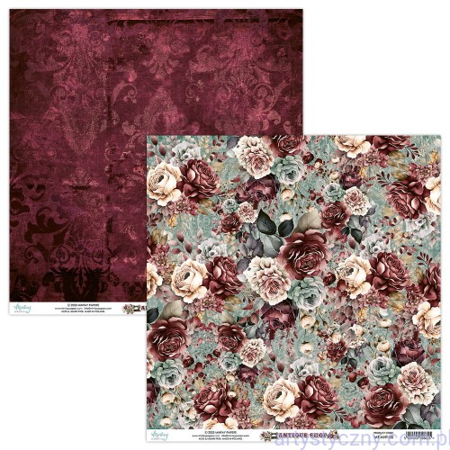papier-scrapbook-Mintay-Papers---antique-shop-05-Papier dwustronny do scrapbookingu Mintay 30x30cm - Antique Shop MT-ANT-05