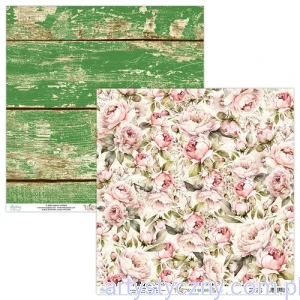 Papier dwustronny do scrapbookingu Mintay 30x30cm - Peony Garden MT-PEO-05