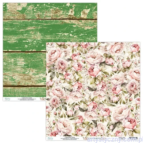 Papier dwustronny do scrapbookingu Mintay 30x30cm - Peony Garden MT-PEO-05
