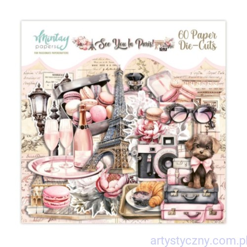 MT-SYP-LSC-Mintay die cuts - See You in Paris - wycięte elementy - 60 elements