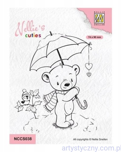NCC5038-Stempel Akrylowy Nellie's Choice - Christmas umbrella NCCS038