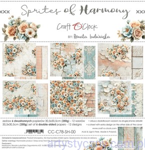 Zestaw papierów do scrapbookingu Craft o'Clock - Sprites Of Harmony - 30x30cm