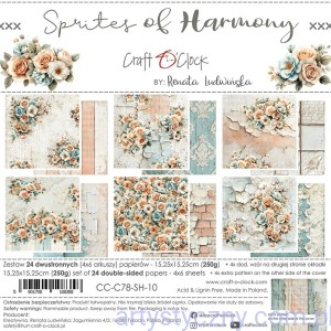Zestaw papierów do scrapbookingu Craft o'Clock - Sprites Of Harmony - 15x15cm