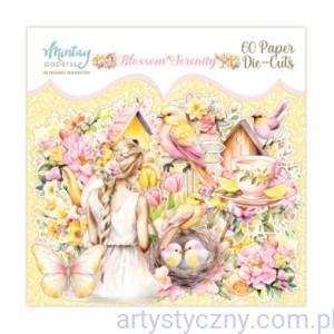 Mintay die cuts - Blossom Serenity - wycięte elementy - 60 sztuk MT-BLO-LSC