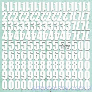Tekturka Mintay Chippies - Numbers cyfry cyferki MT-CHIP2-D93